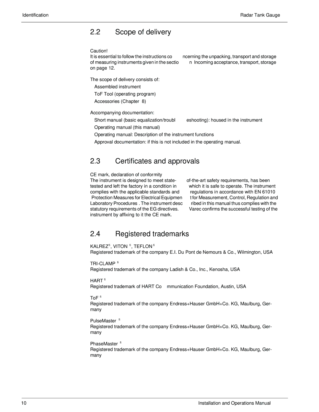 Lightning Audio 7532 manual Scope of delivery, Certificates and approvals, Registered trademarks 