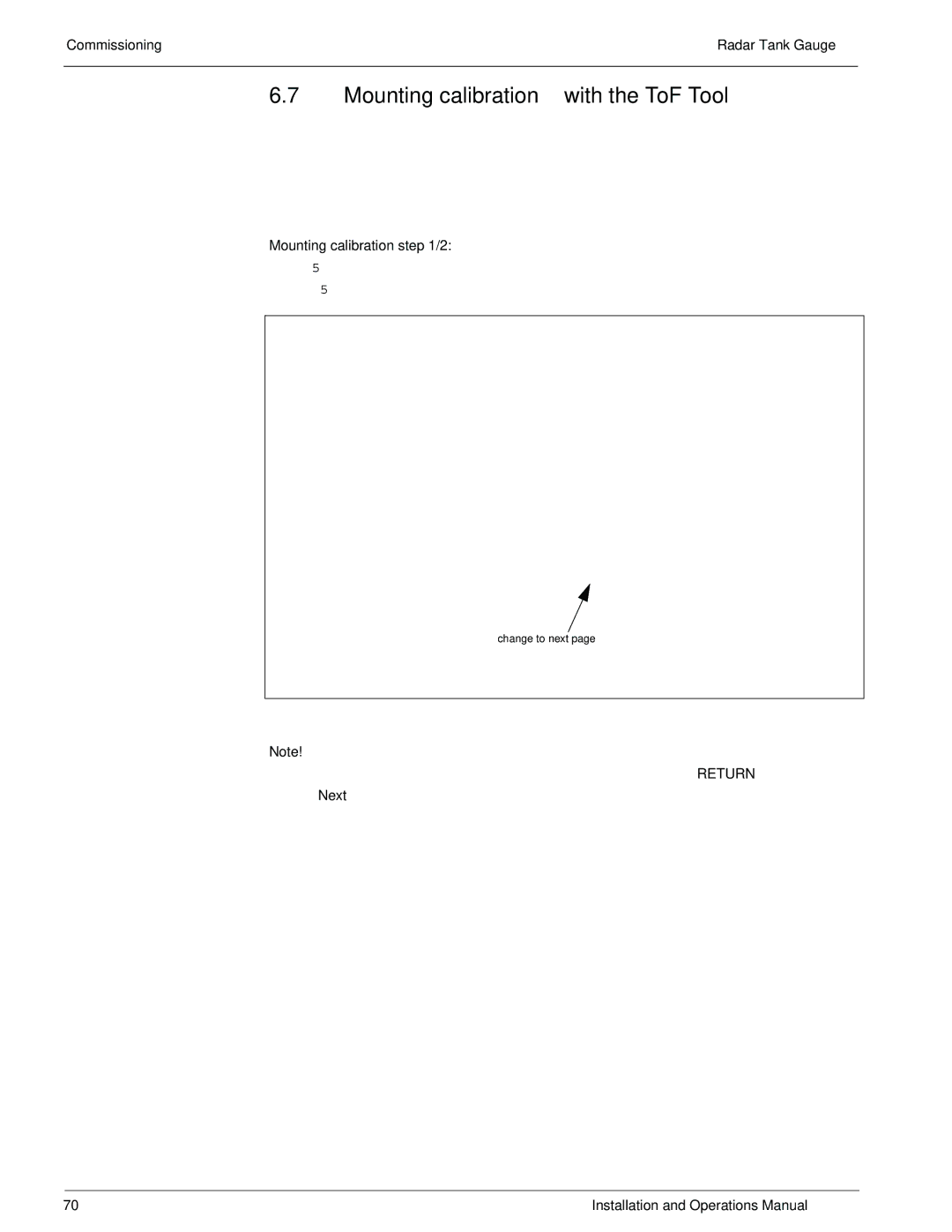 Lightning Audio 7532 manual Mounting calibration with the ToF Tool, Mounting calibration /2 