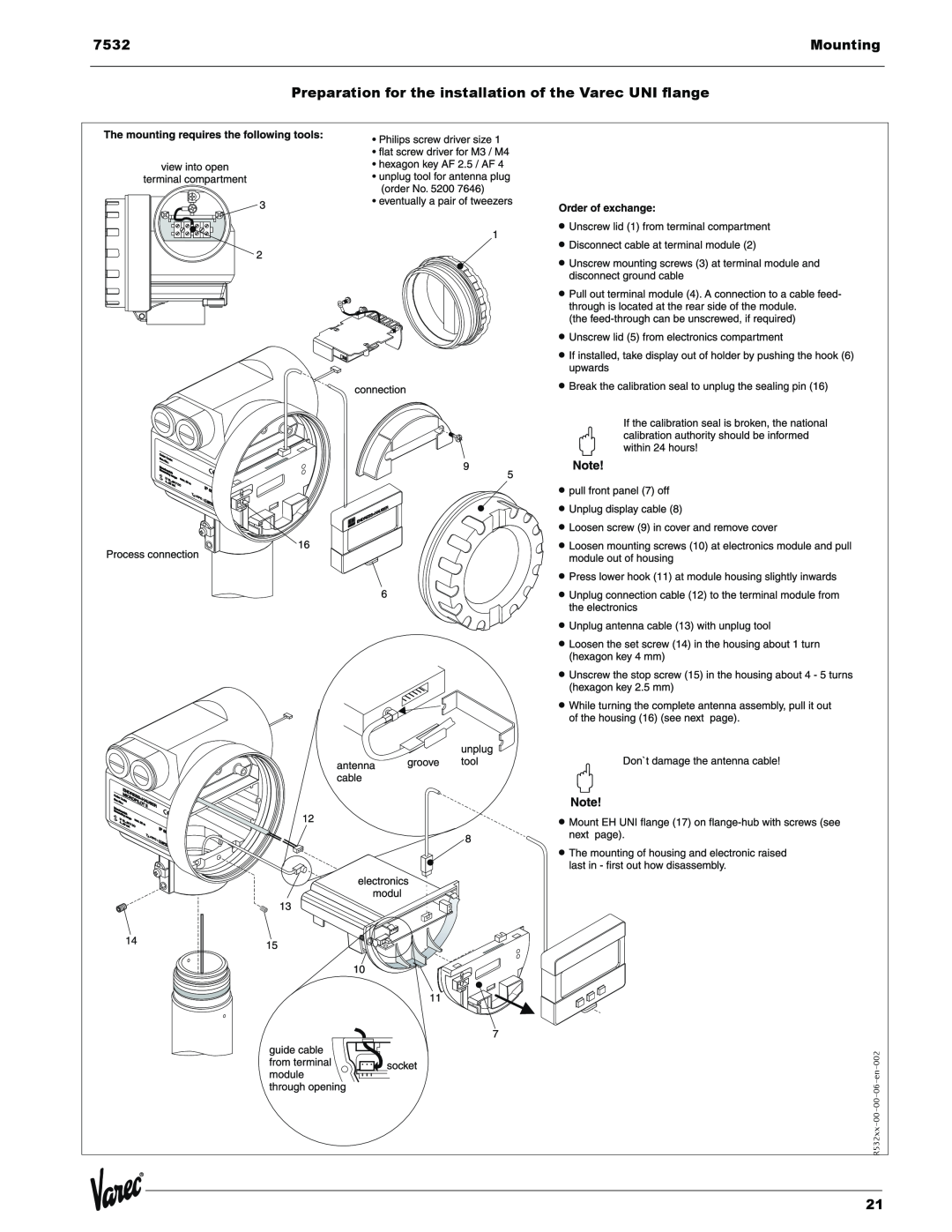 Lightning Audio 7532 manual Mounting, 06-en-002, R532xx-00 