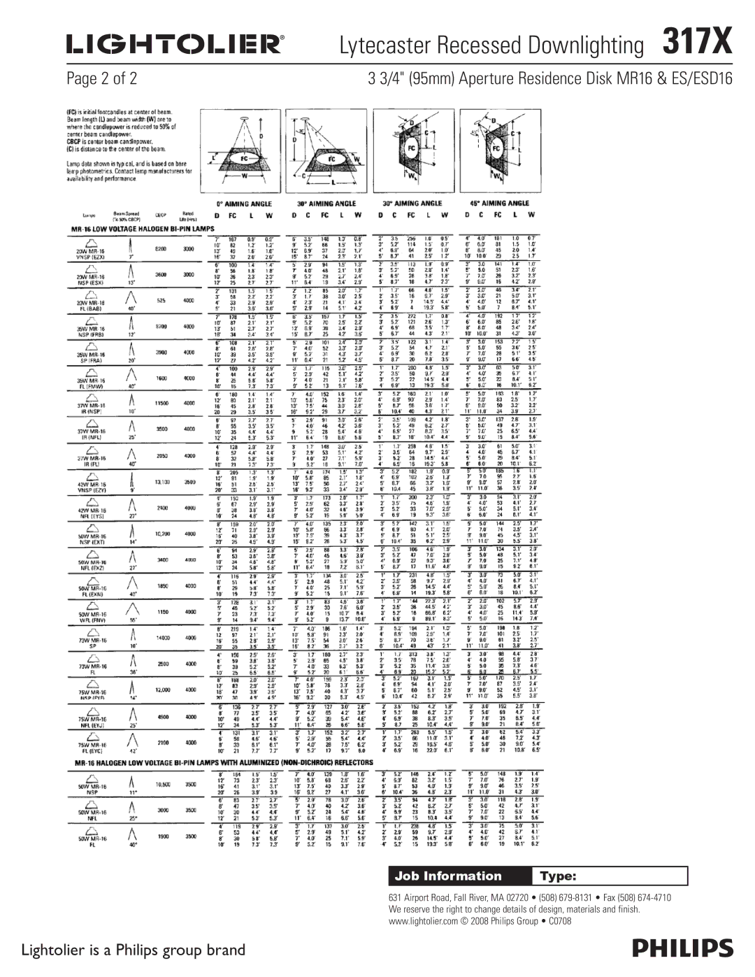 Lightolier 317X specifications Lytecaster Recessed Downlighting 