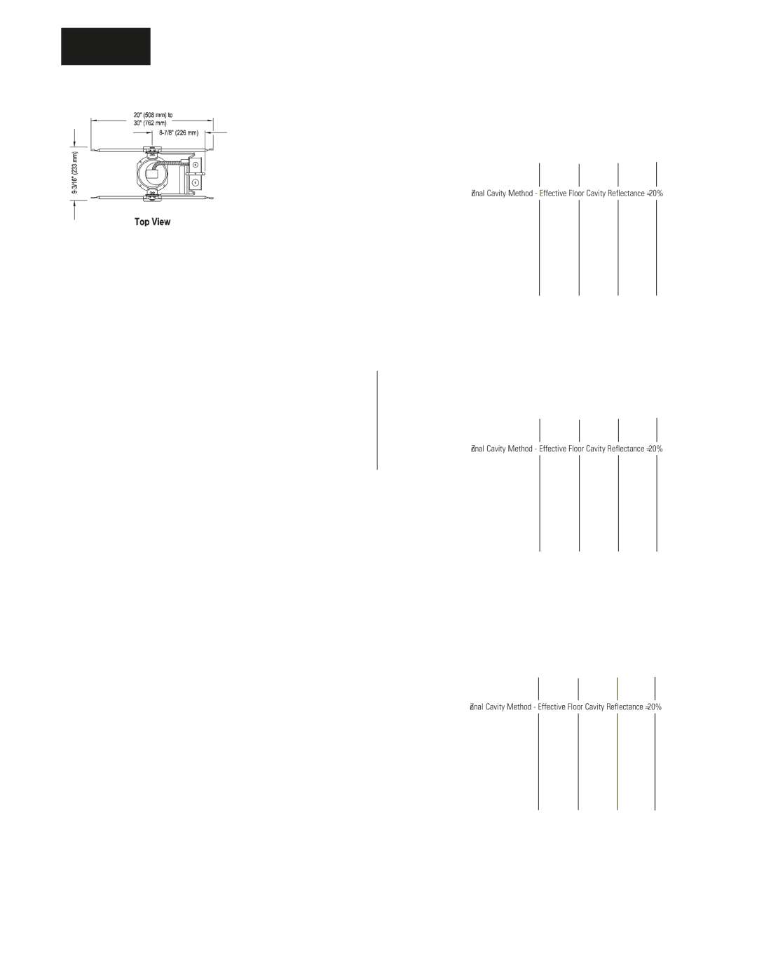 Lightolier C4T4VN specifications Candlepower Distribution, Angle, Wall RCR 