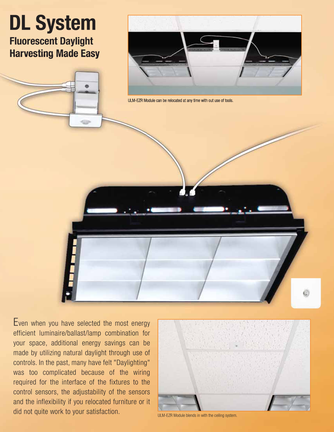 Lightolier DL System manual Fluorescent Daylight Harvesting Made Easy 