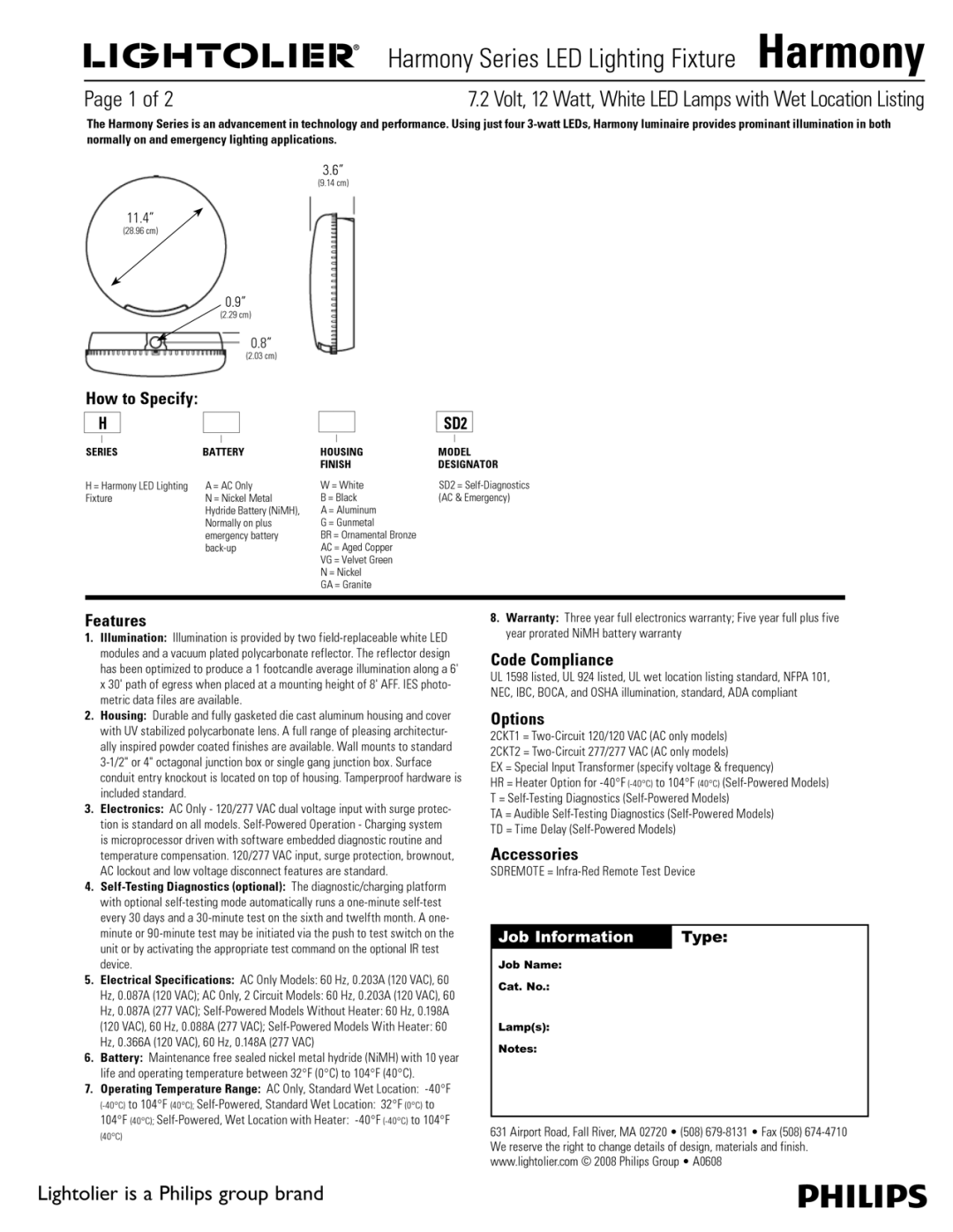 Lightolier Harmony Series manual 