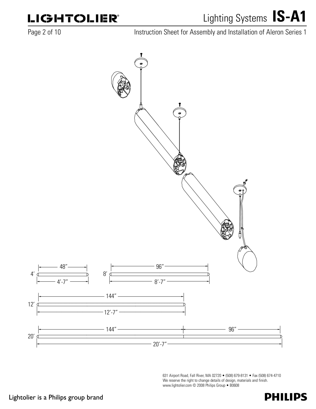 Lightolier IS-A1 manual 1BHFPG, 144 12’ 12’-7 144 96 20’ 20’-7 