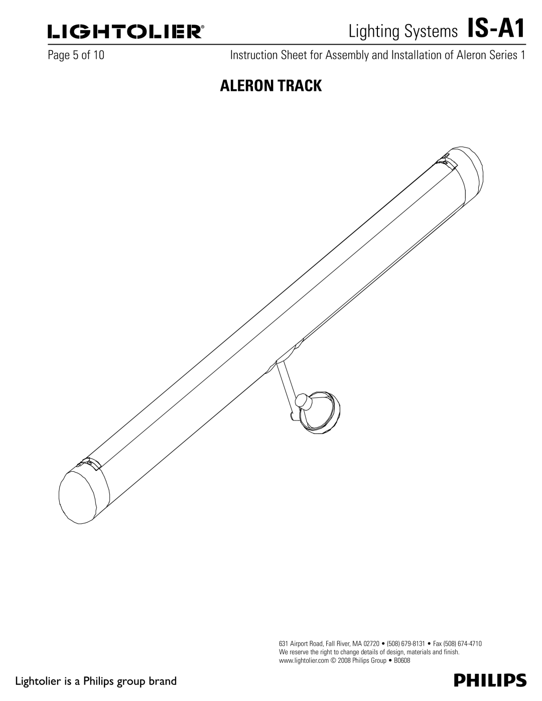 Lightolier IS-A1 manual Aleron Track, 1BHFPG 