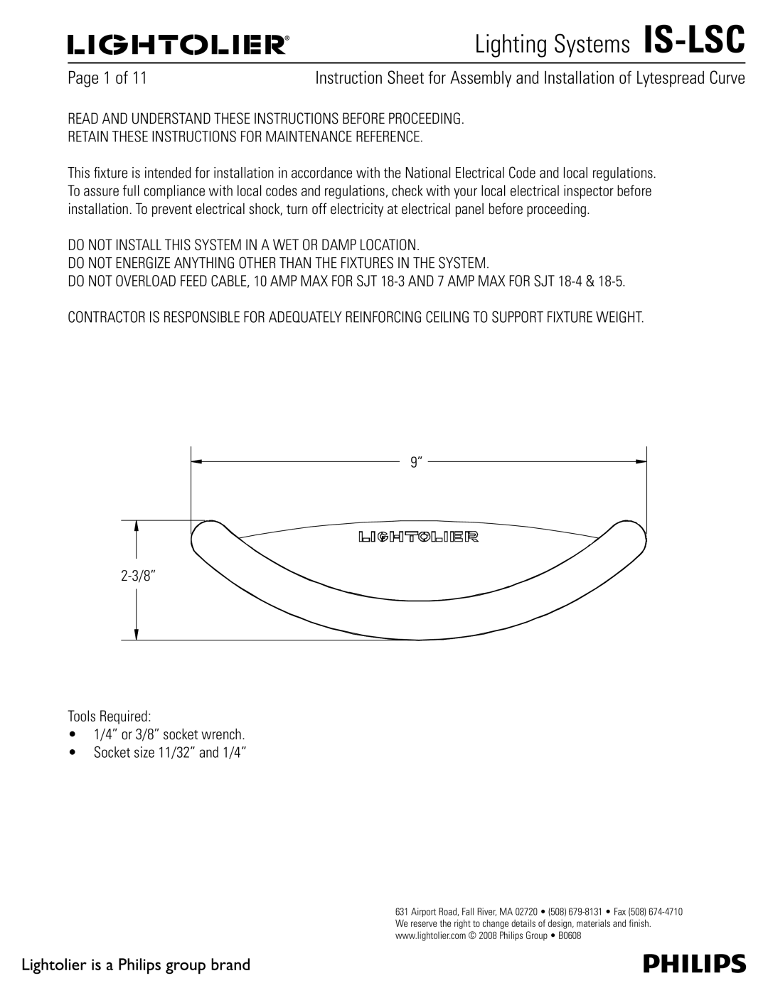 Lightolier manual Lighting Systems IS-LSC, 5PPMT3FRVJSFE 