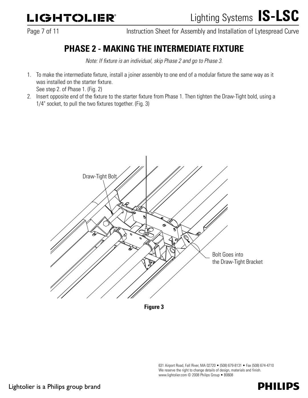 Lightolier IS-LSC manual Phase 2 Making the Intermediate Fixture, 4FFTUFQPG1IBTF JH 