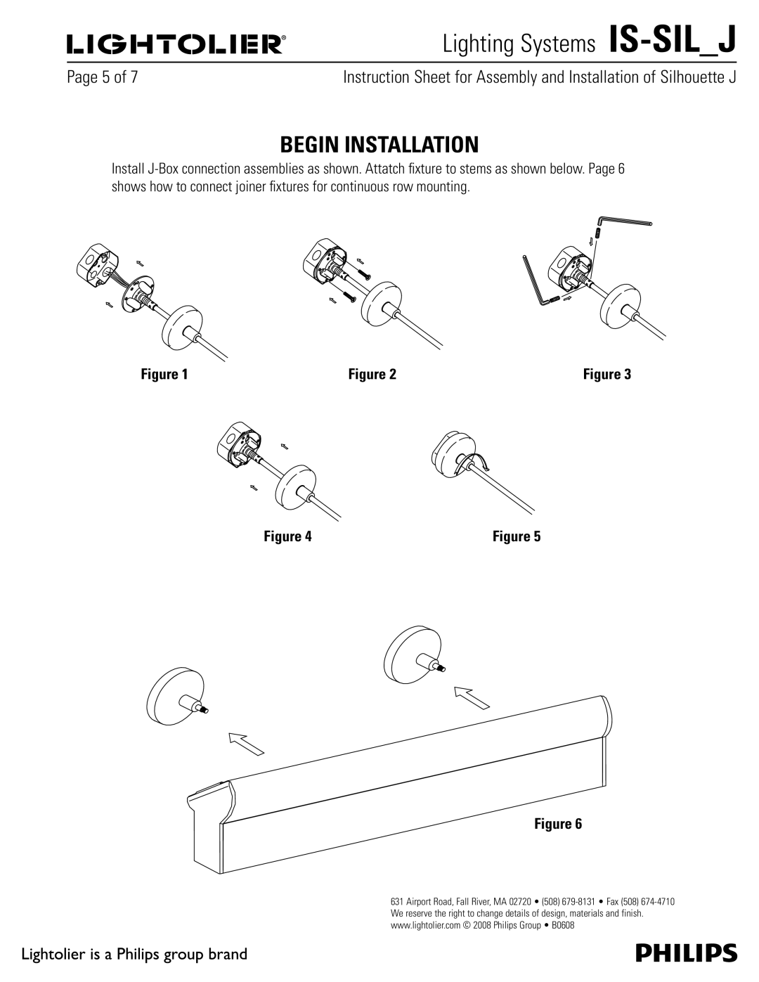 Lightolier IS-SIL_J manual Begin Installation, 1BHFPG 