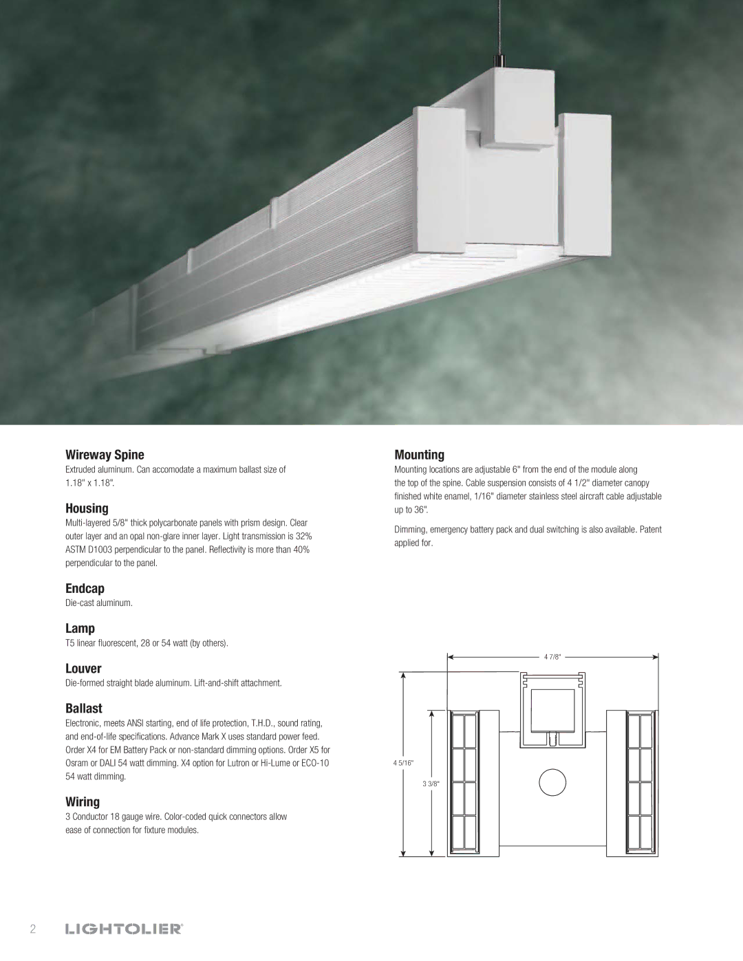 Lightolier LFK manual 7IREWAYE3PINE 
