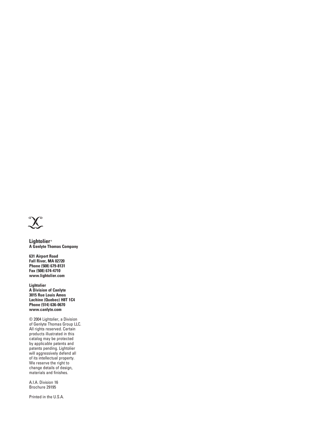 Lightolier LFK manual ˆ…ÌœˆiÀÁ 