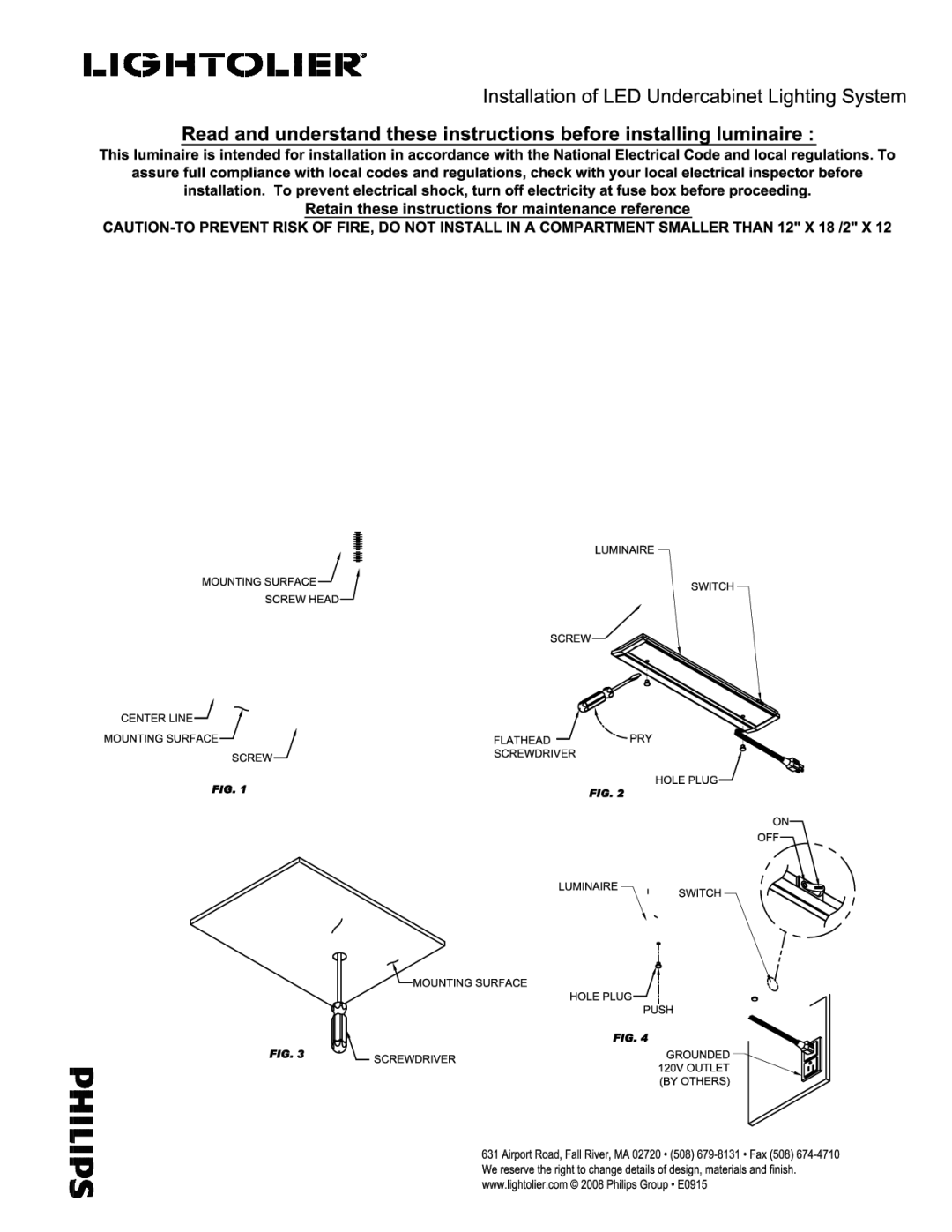 Lightolier LLP100 manual 