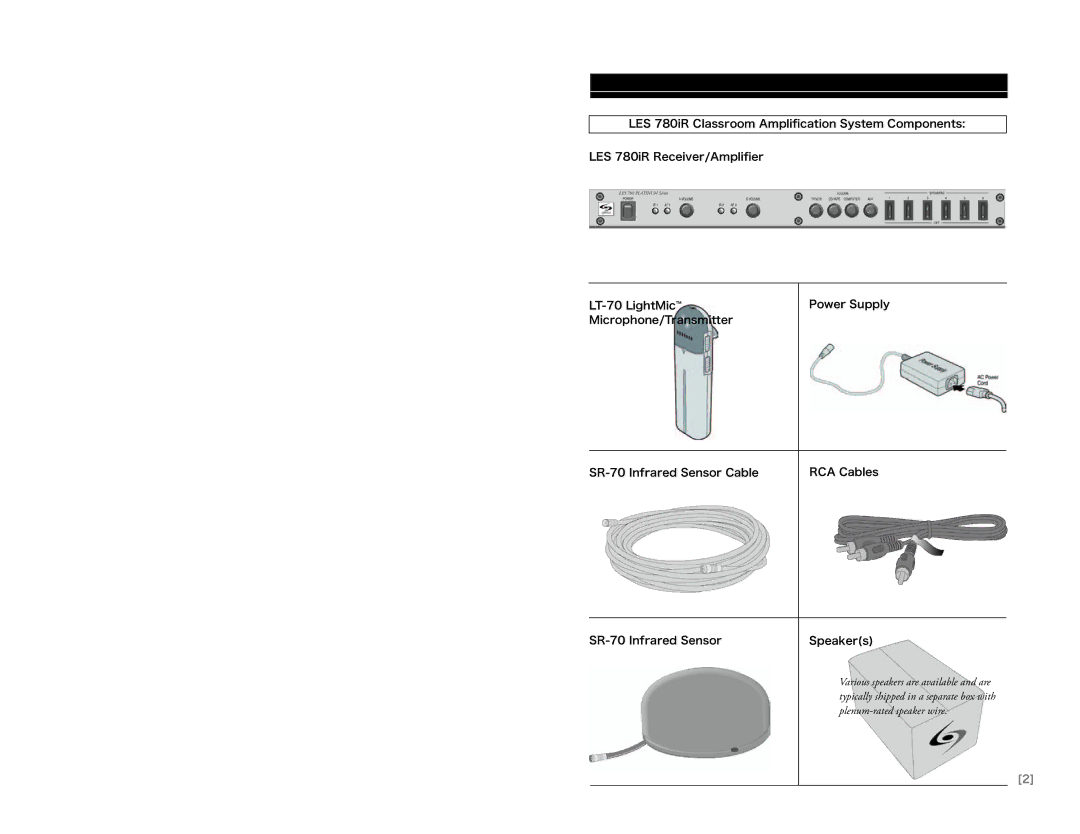 LightSpeed Technologies 780iR user manual 