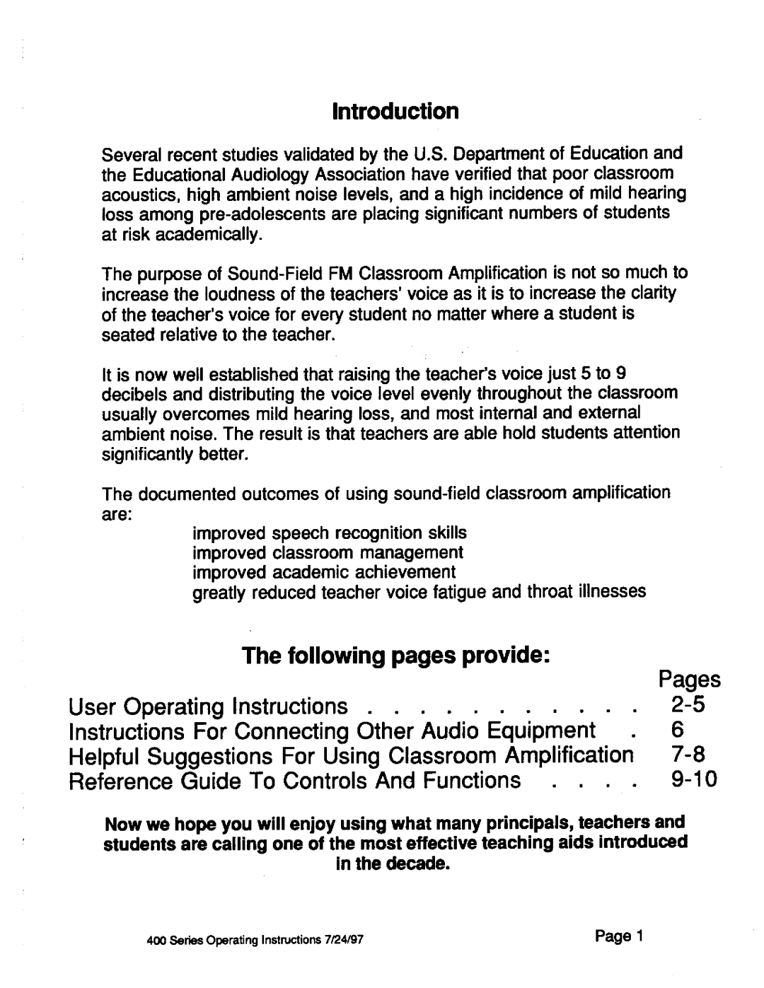 LightSpeed Technologies LES 400 Series manual 