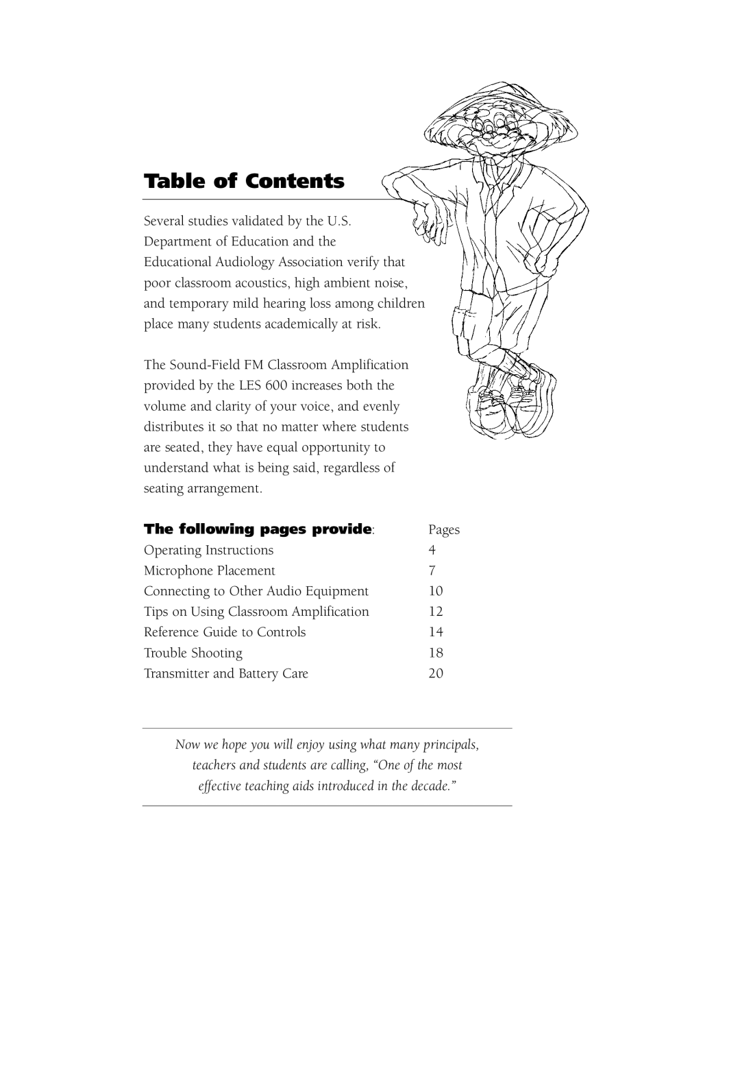 LightSpeed Technologies LES 600 Series user manual Table of Contents 