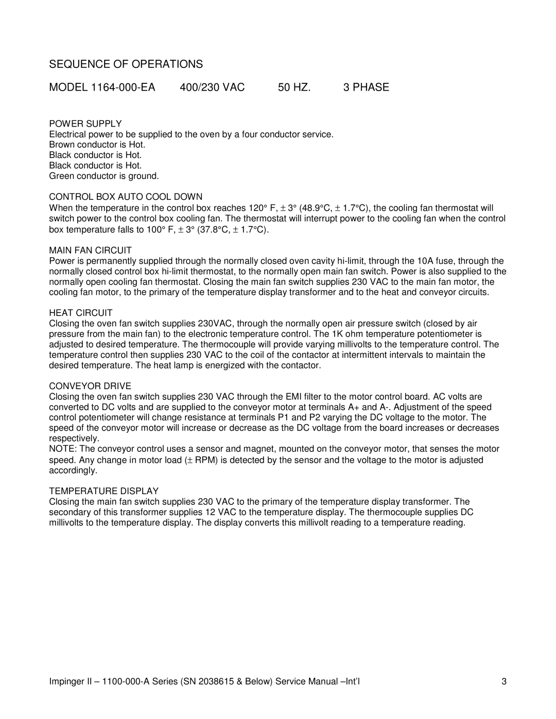 Lincoln 1100-000-A SERIES (SN 2038615 & BELOW) service manual Heat Circuit 