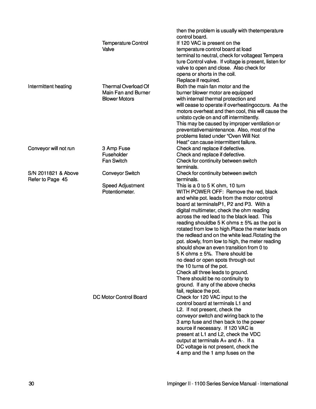 Lincoln 1100 Series service manual then the problem is usually with thetemperature 