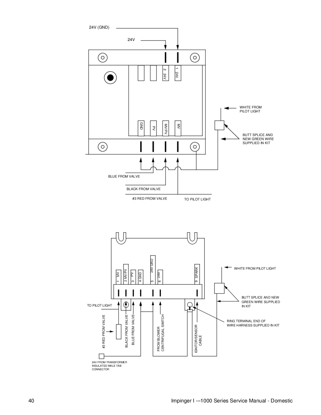 Lincoln 1200, 1400, 1000 service manual 24V GND 