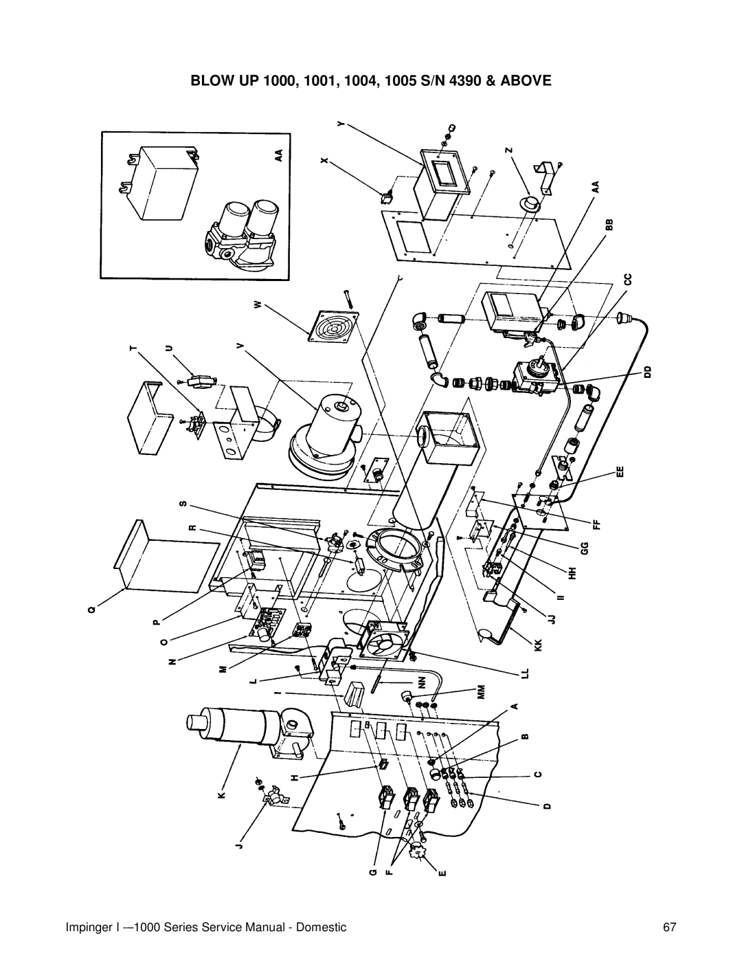 Lincoln 1200, 1400 service manual Blow UP 1000, 1001, 1004, 1005 S/N 4390 & Above 