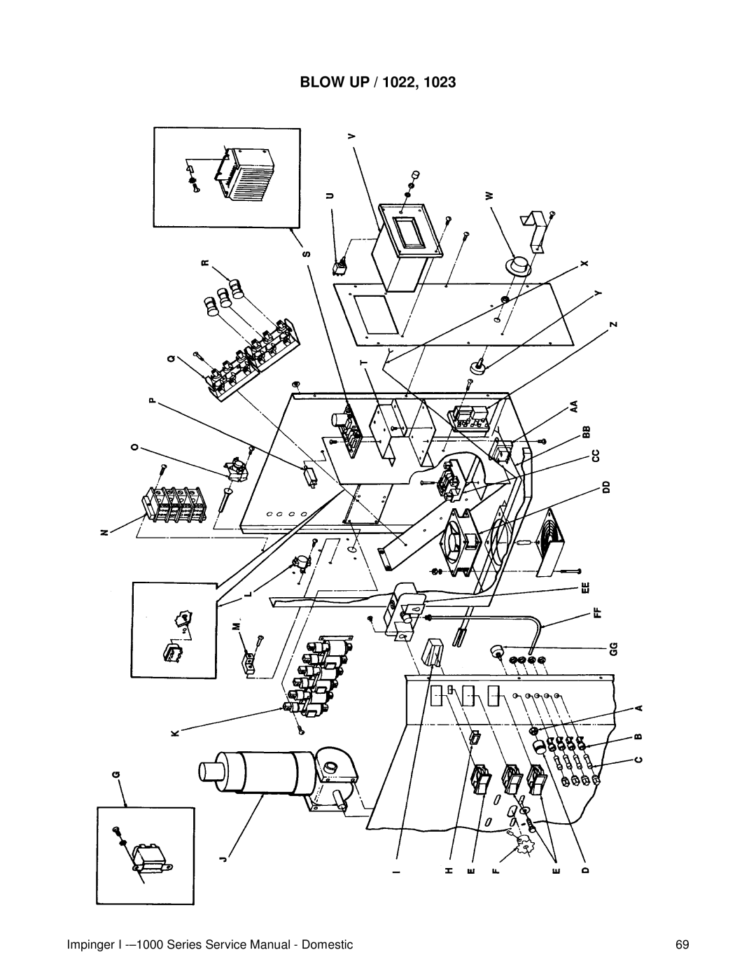 Lincoln 1400, 1200, 1000 service manual Blow UP / 1022 