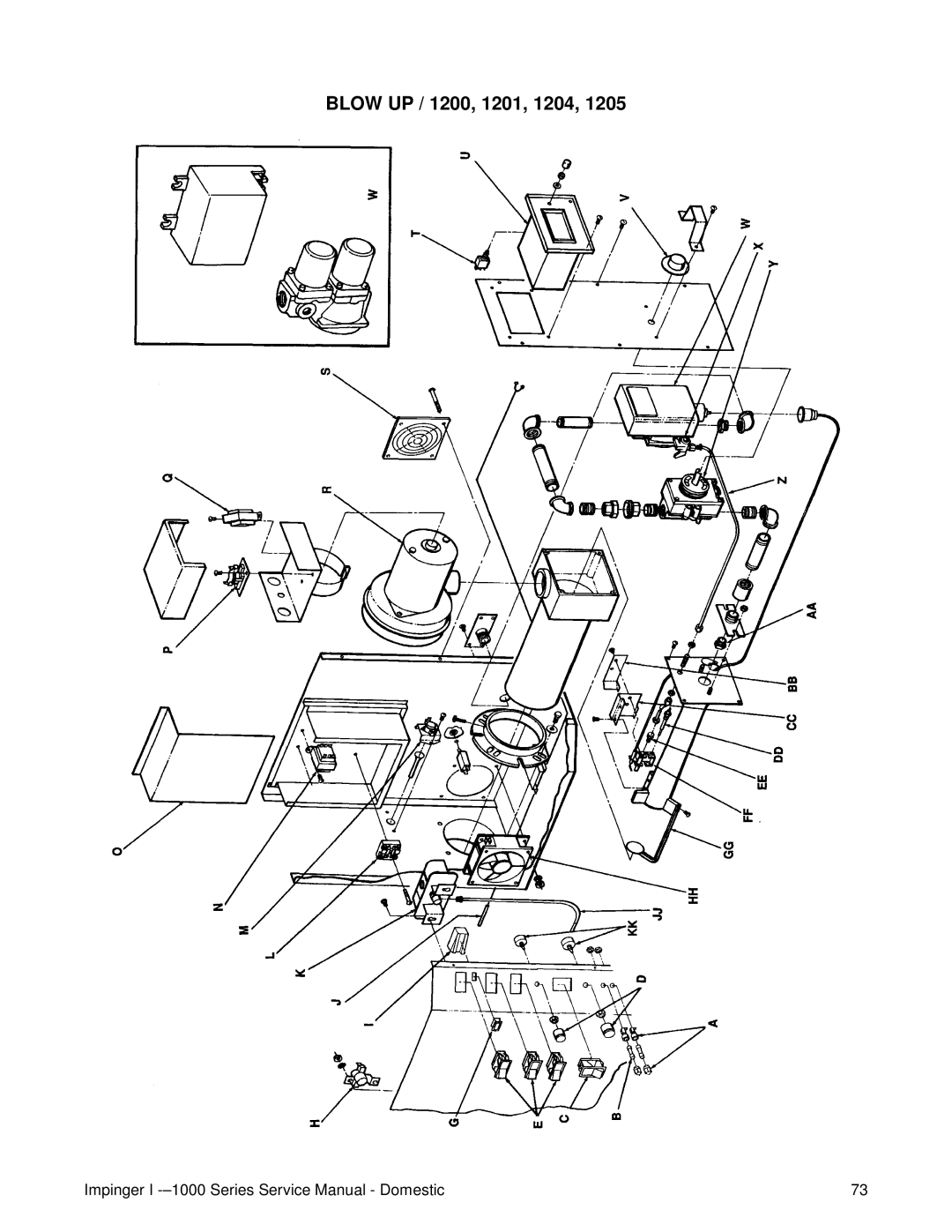 Lincoln 1400, 1000 service manual Blow UP / 1200, 1201, 1204 