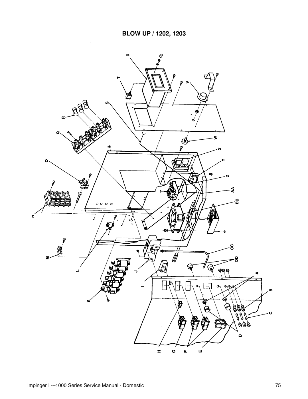 Lincoln 1400, 1200, 1000 service manual Blow UP / 1202 