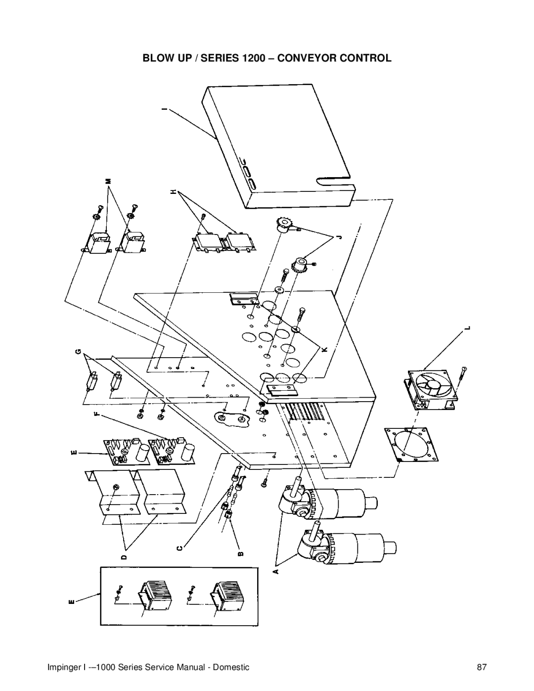 Lincoln 1400, 1000 service manual Blow UP / Series 1200 Conveyor Control 