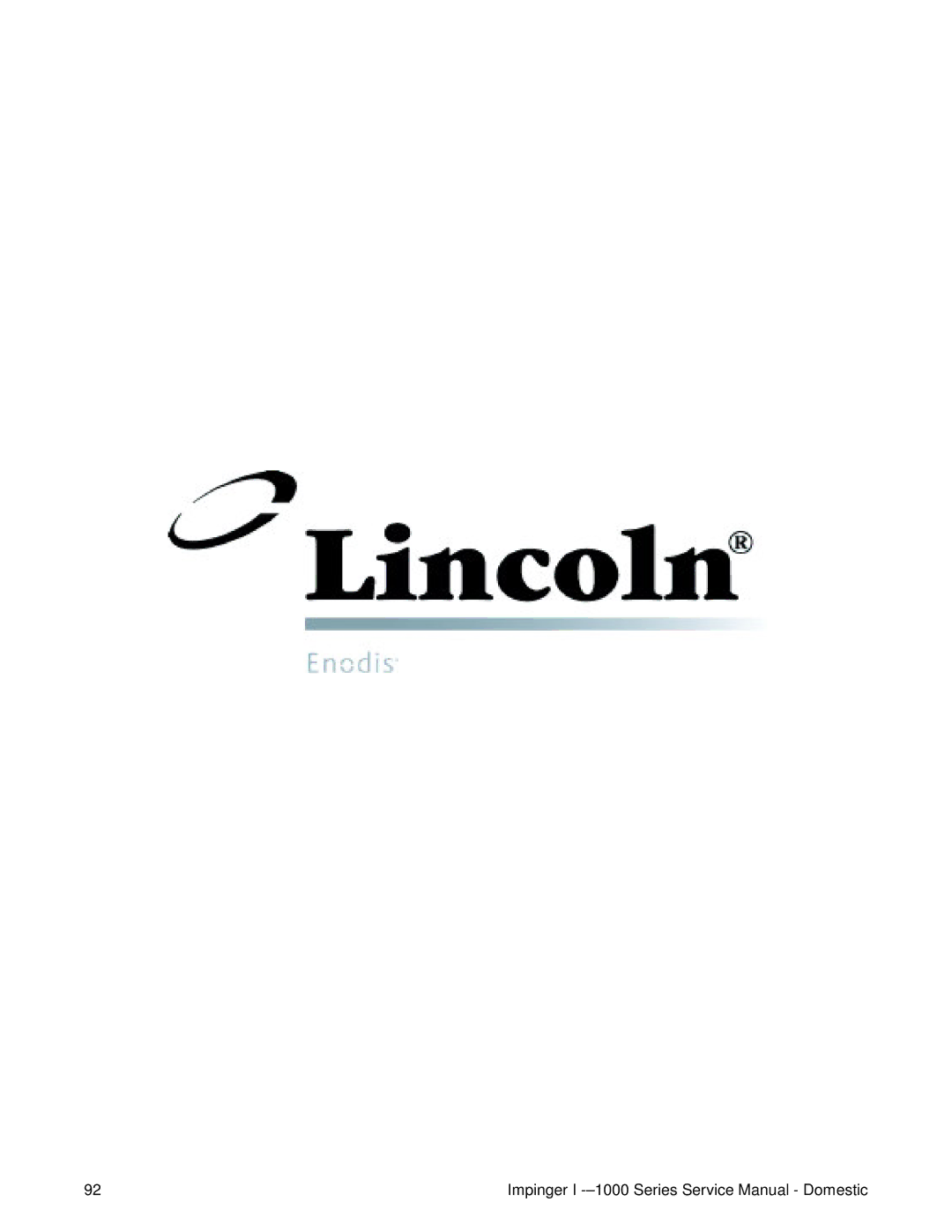 Lincoln 1000, 1400, 1200 service manual 