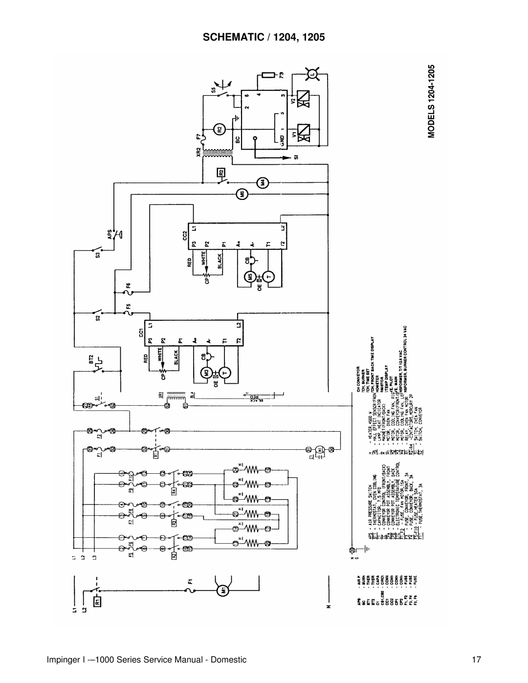 Lincoln 1000, 1400, 1200 service manual Schematic / 1204 