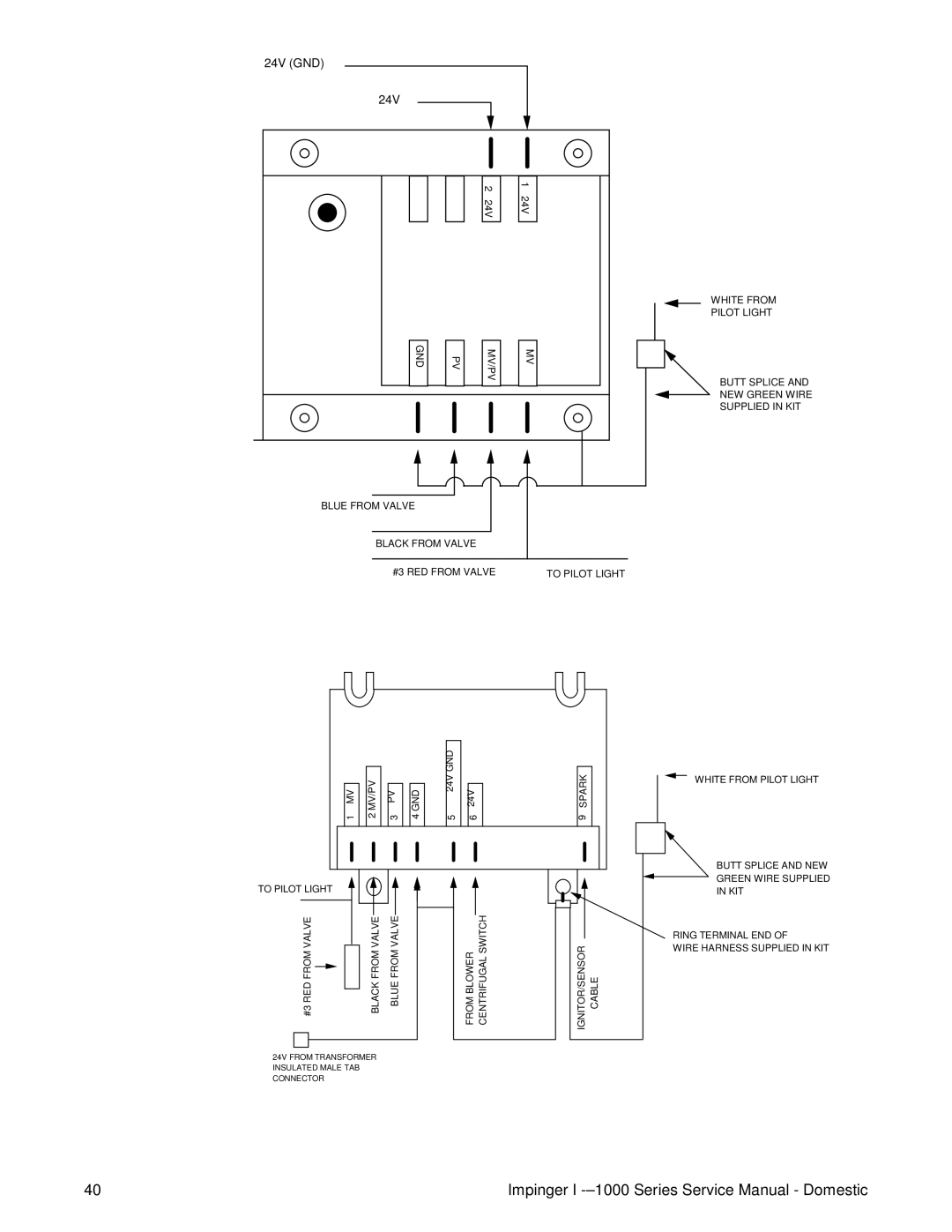 Lincoln 1200, 1400, 1000 service manual 24V GND 