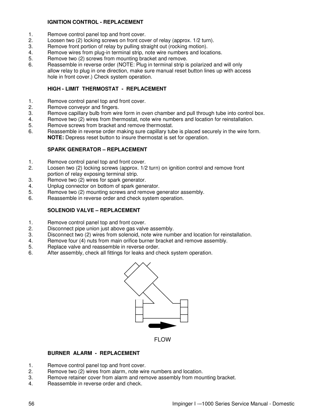 Lincoln 1000, 1400, 1200 Ignition Control Replacement, High Limit Thermostat Replacement, Spark Generator Replacement 