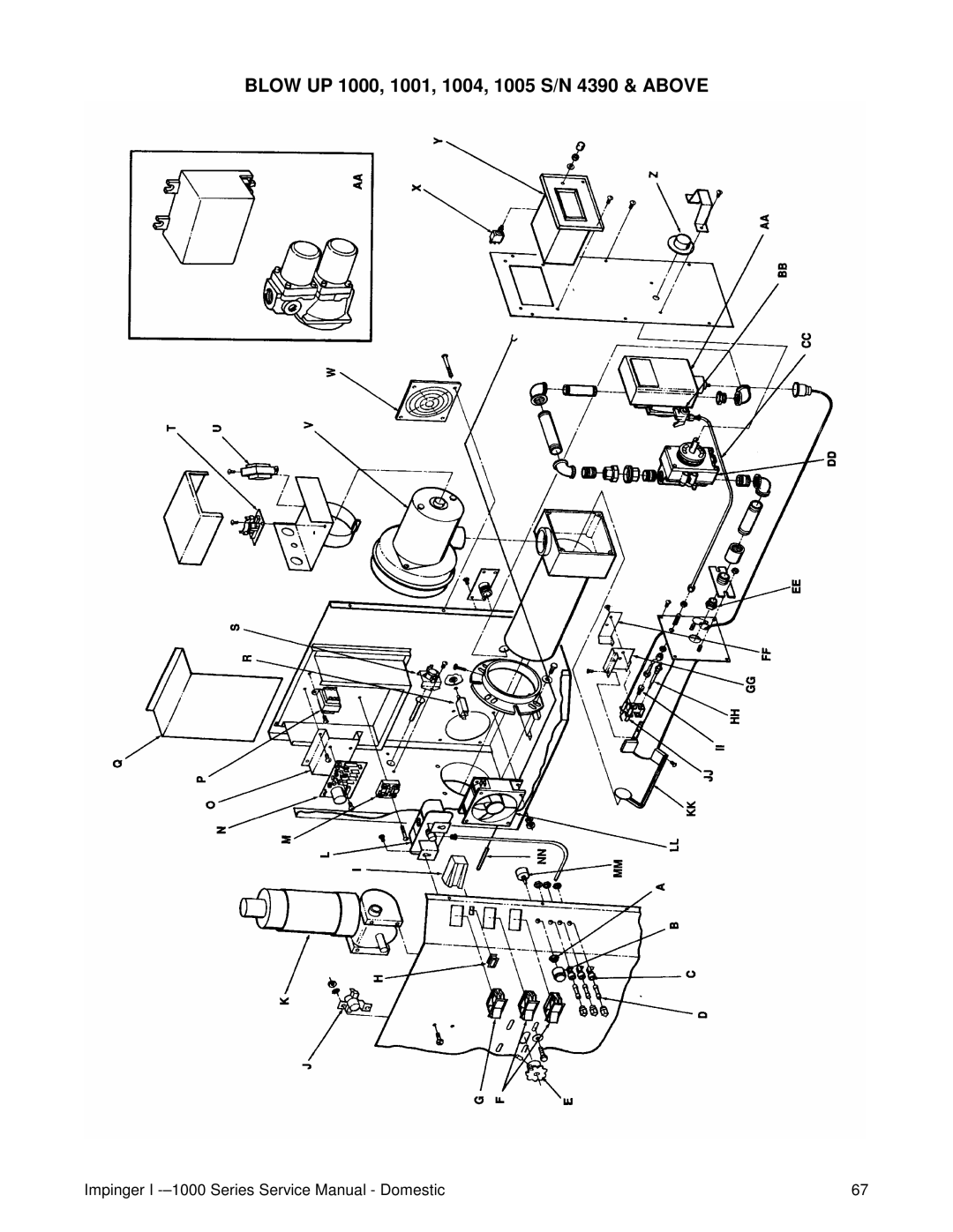 Lincoln 1200, 1400 service manual Blow UP 1000, 1001, 1004, 1005 S/N 4390 & Above 