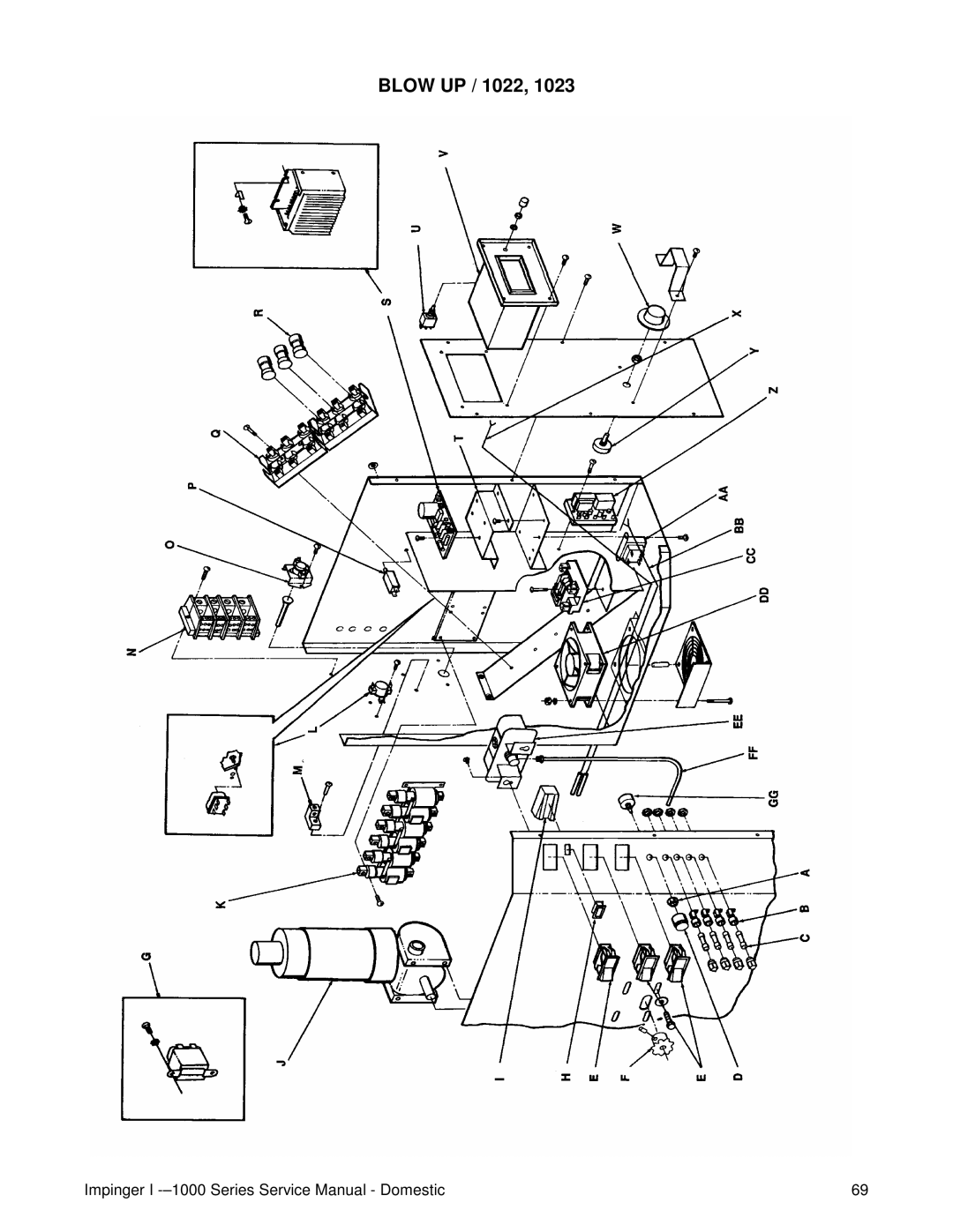 Lincoln 1400, 1200, 1000 service manual Blow UP / 1022 