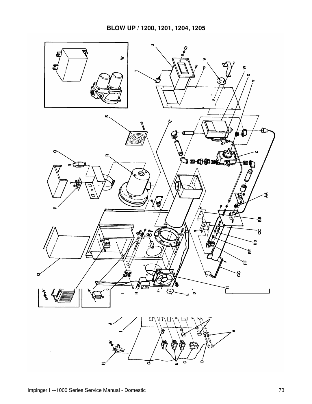 Lincoln 1400, 1000 service manual Blow UP / 1200, 1201, 1204 