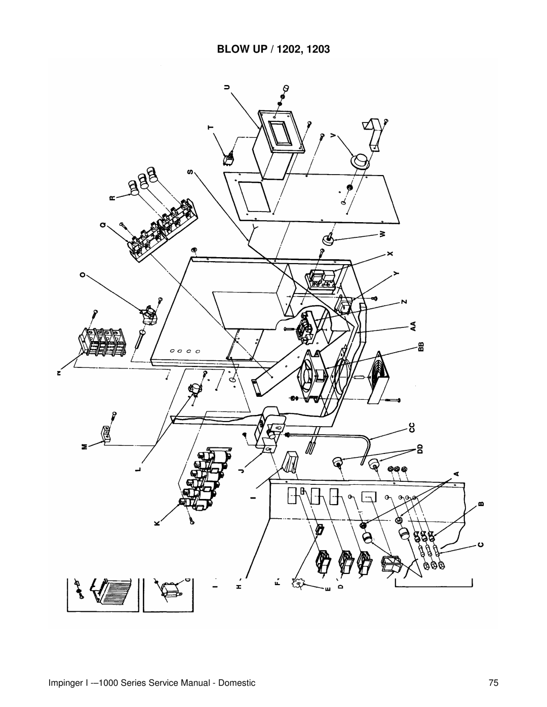 Lincoln 1400, 1200, 1000 service manual Blow UP / 1202 