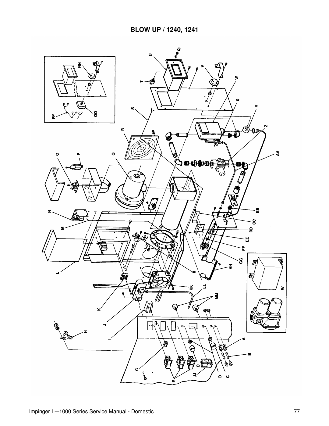 Lincoln 1000, 1400, 1200 service manual Blow UP / 1240 