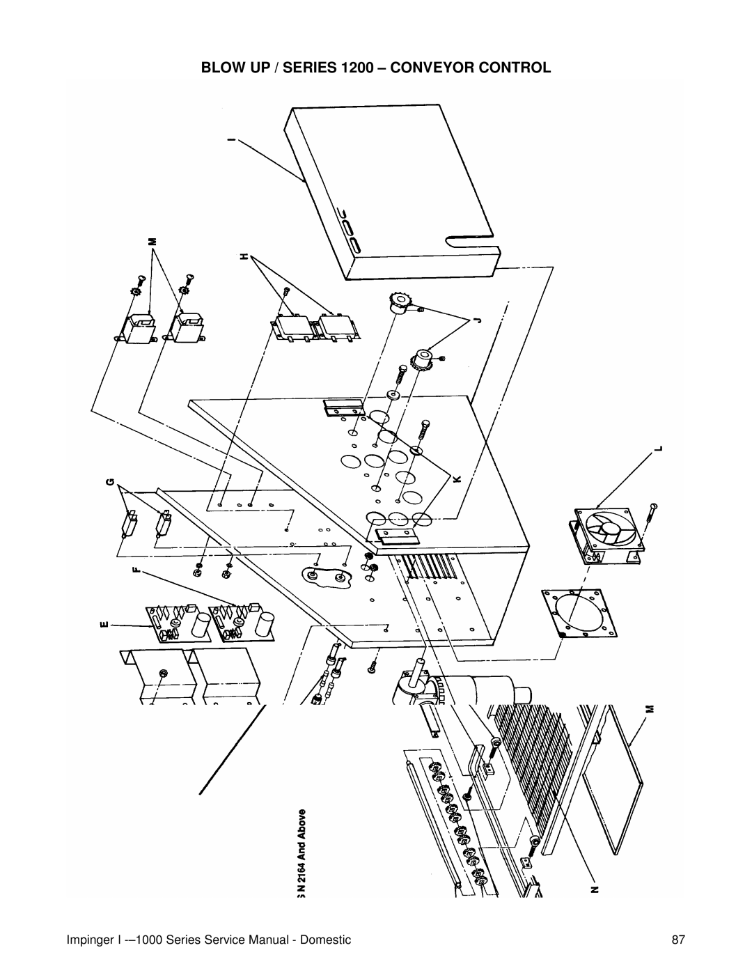 Lincoln 1400, 1000 service manual Blow UP / Series 1200 Conveyor Control 