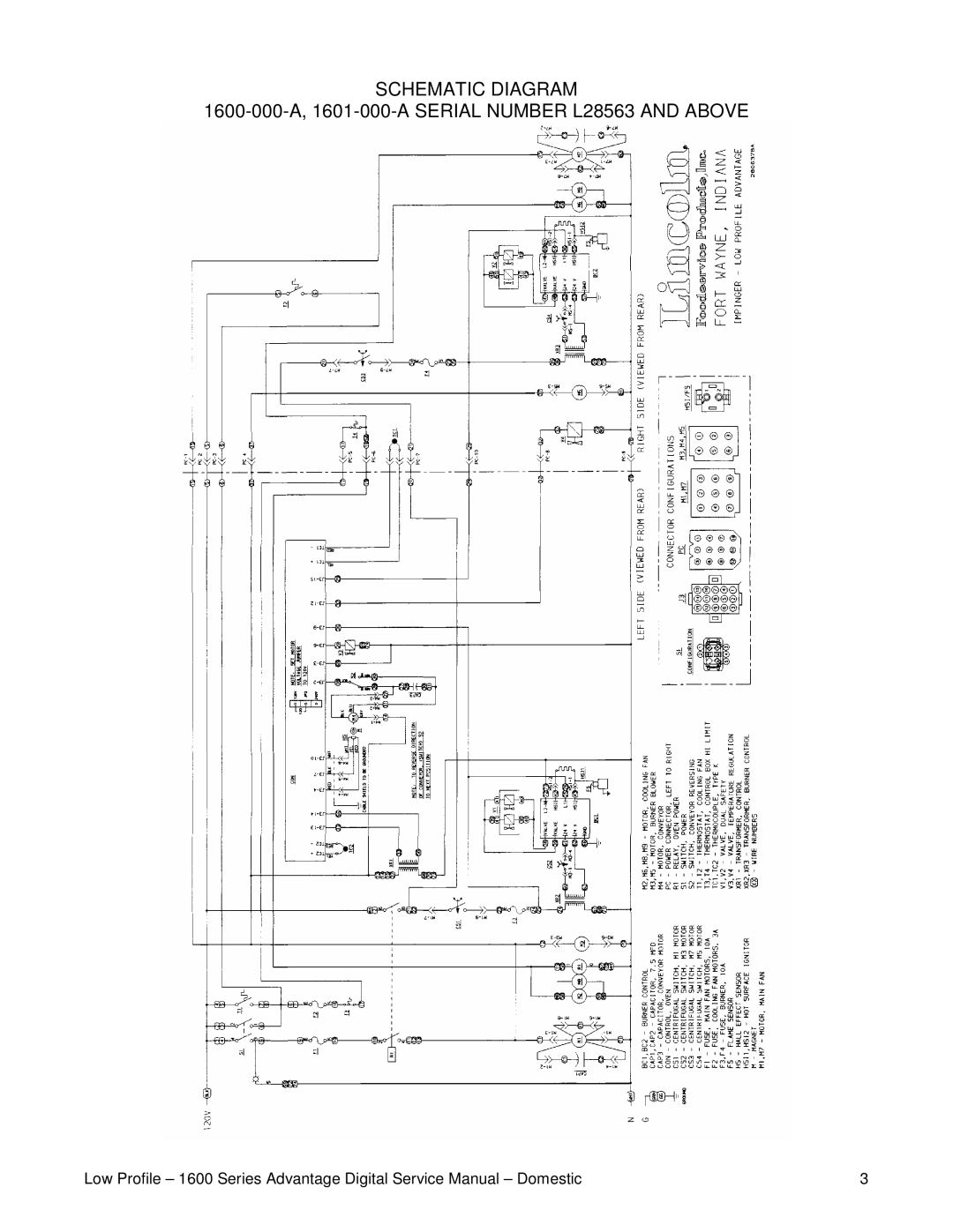 Lincoln 1601-000-A, 1600-000-A service manual Schematic Diagram 