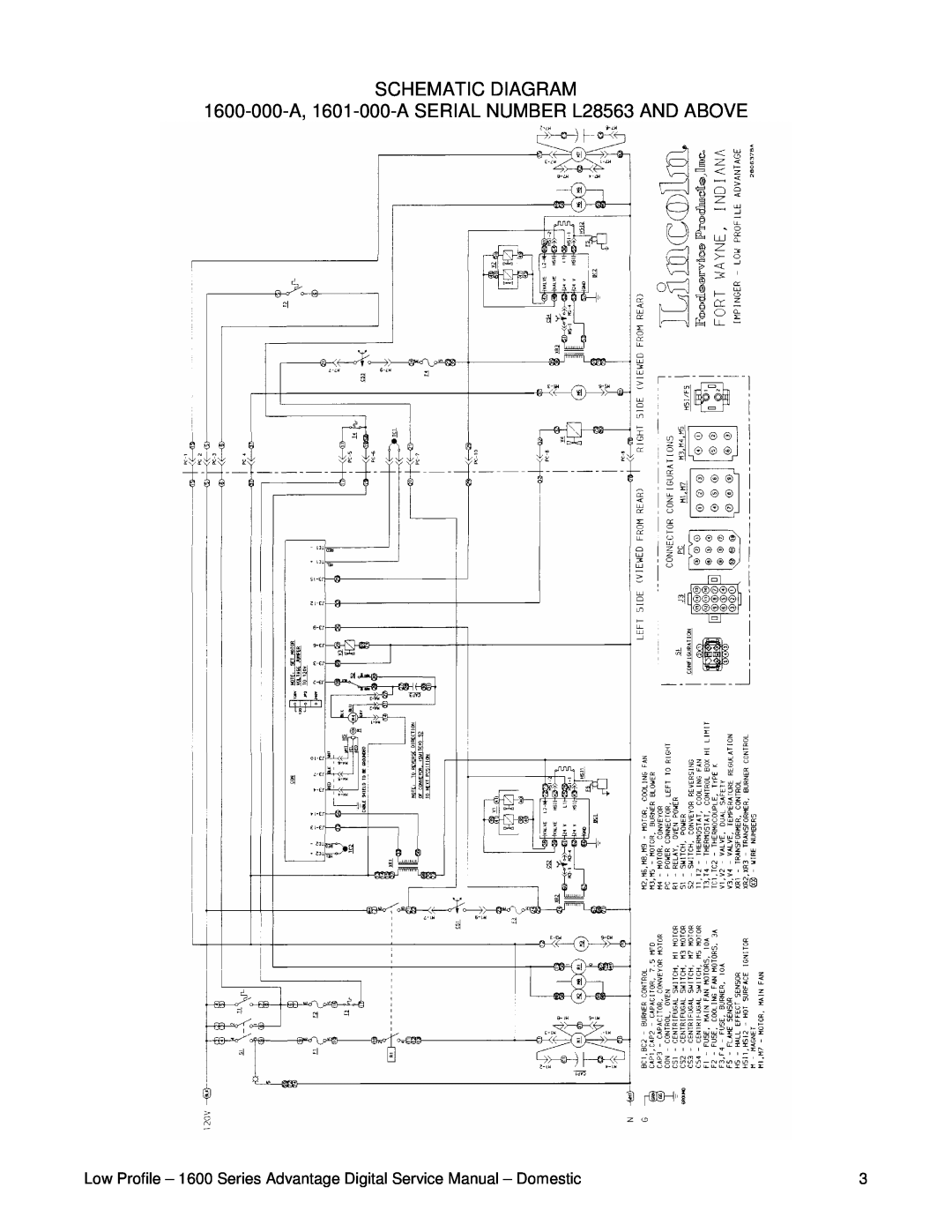 Lincoln 1601-000-A, 1600-000-A service manual Schematic Diagram 