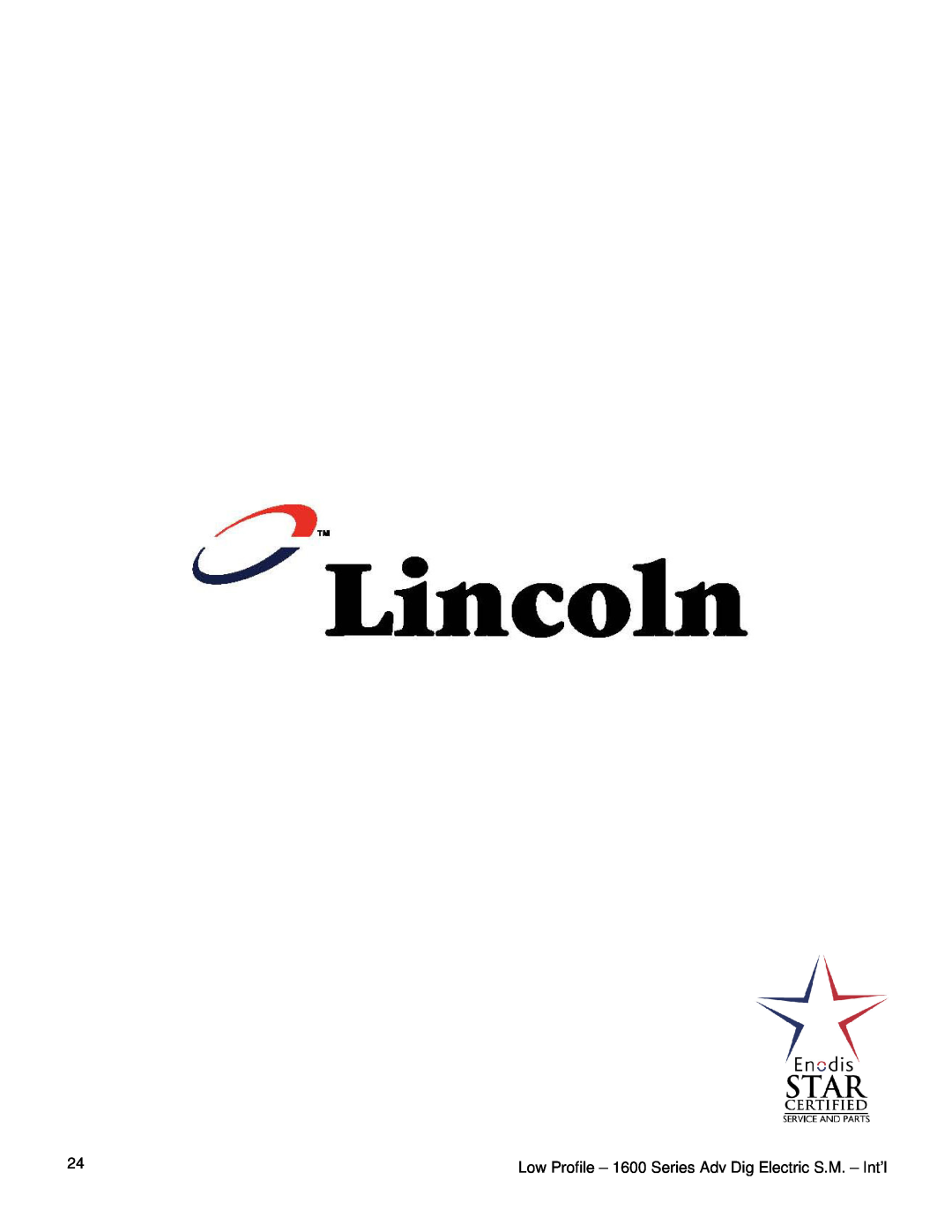 Lincoln 1621-000-EA, 1629-000-A, 1628-000-A service manual 