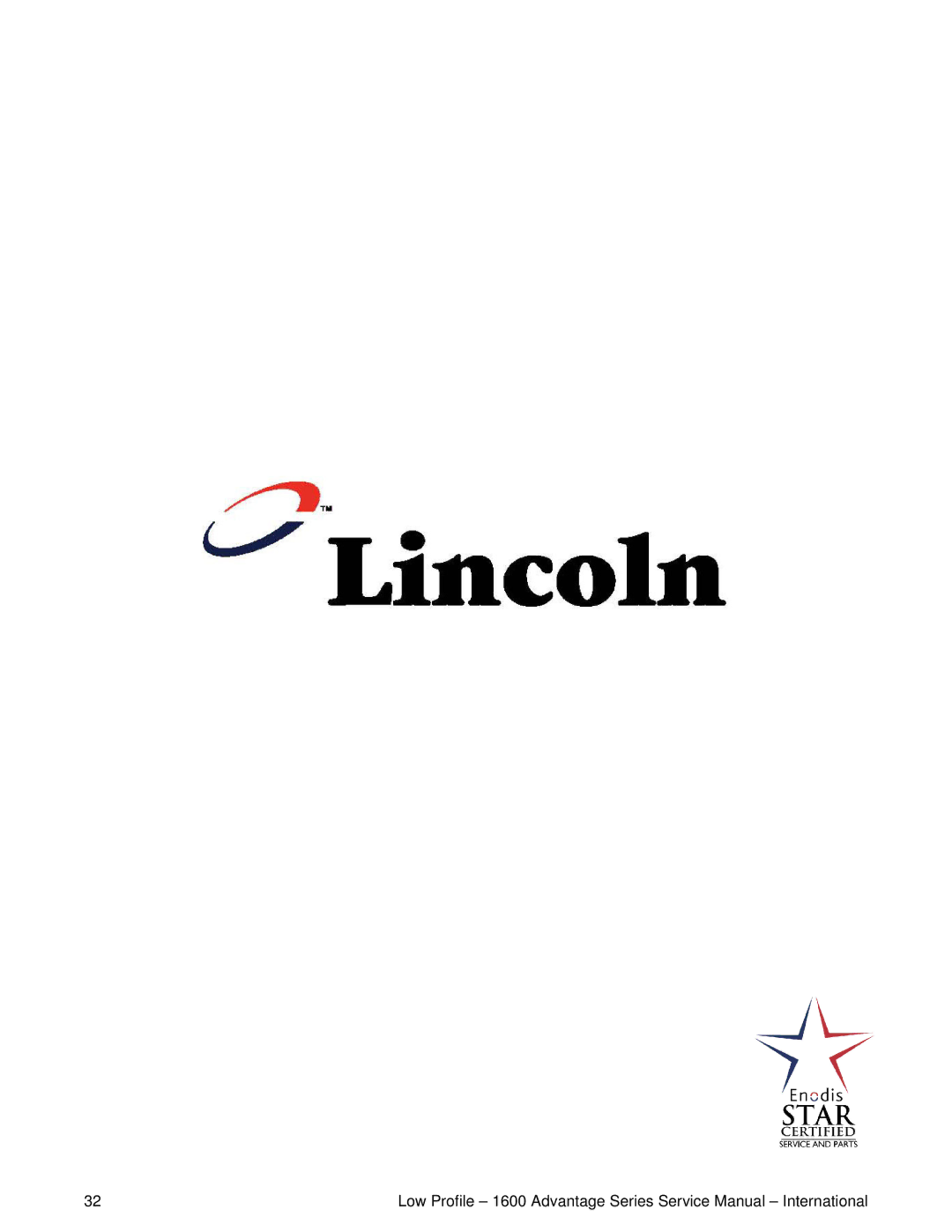 Lincoln 1634-000-EA, 1633-000-EA service manual 