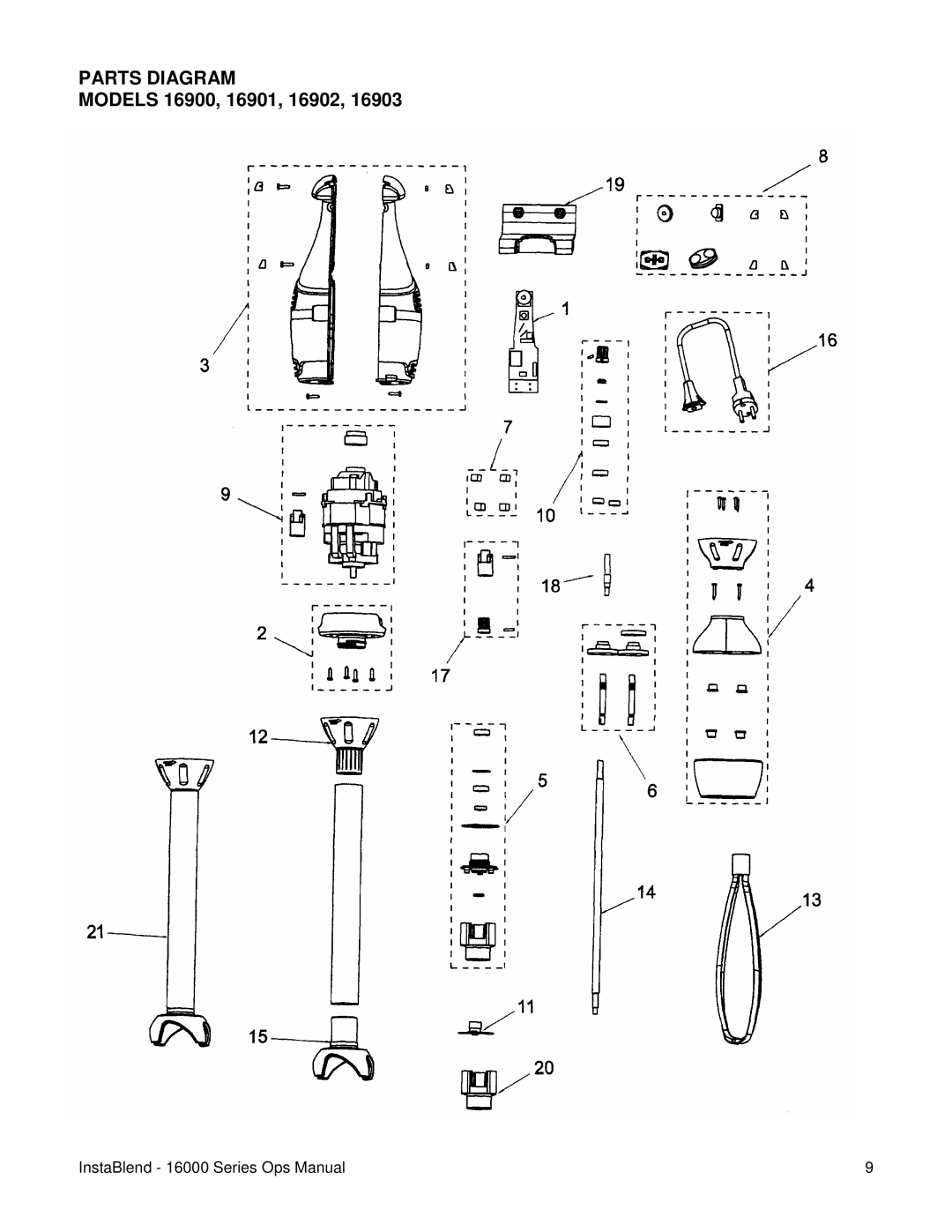 Lincoln 16900 operating instructions Parts Diagram 