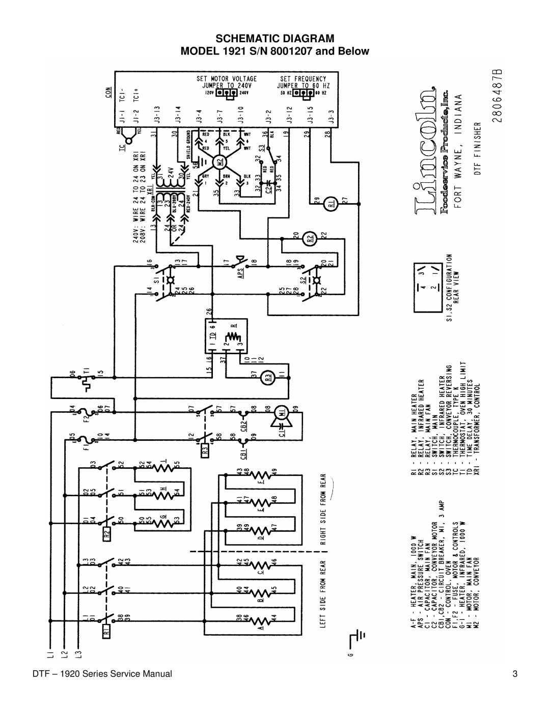 Lincoln 1922, 1921 service manual Schematic Diagram 