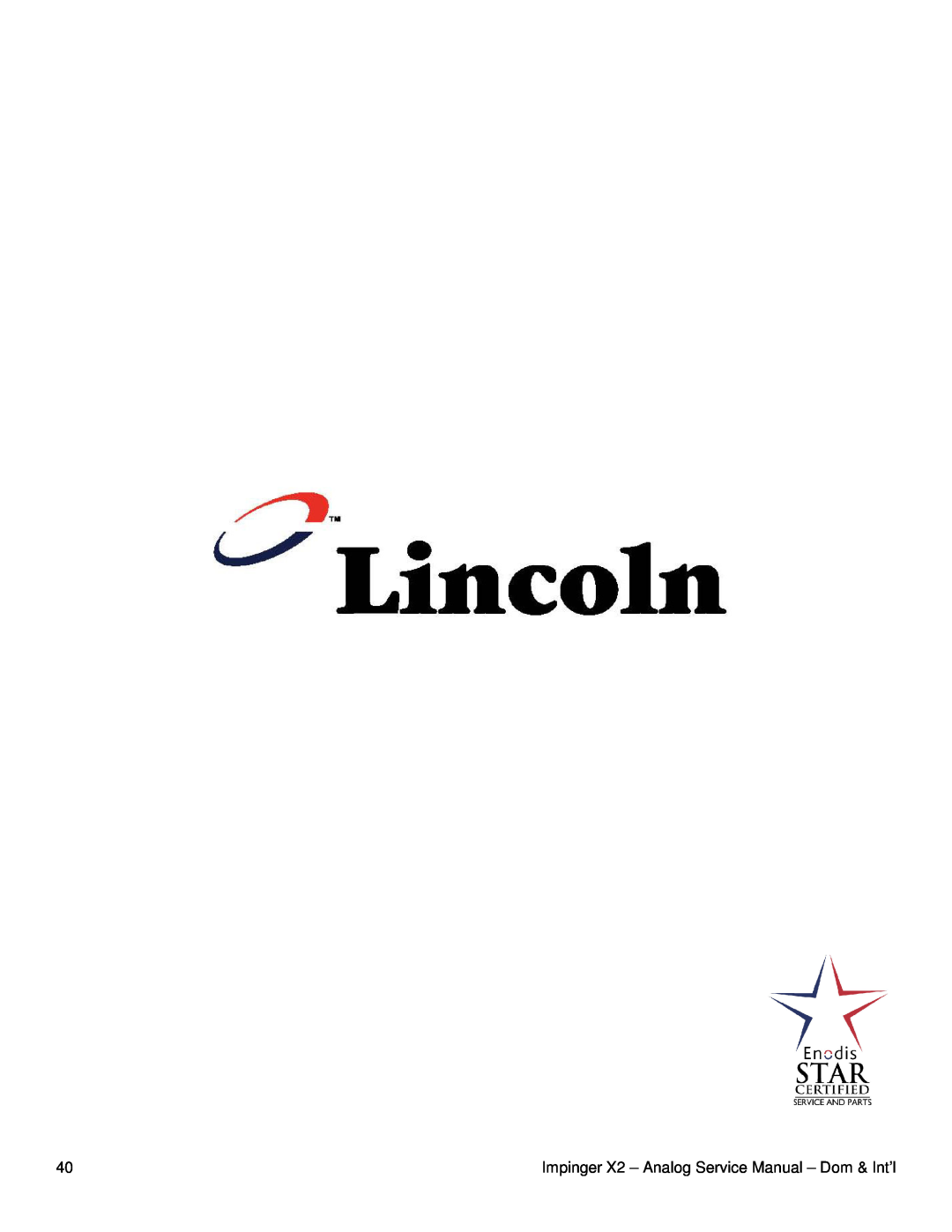 Lincoln 3270-2, 3262-2, 3240-2 service manual 