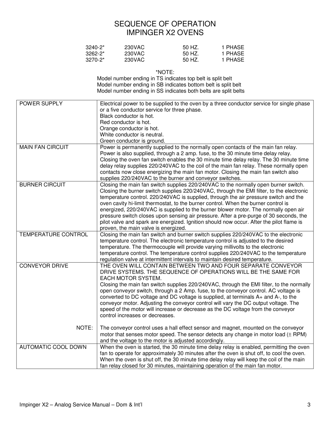 Lincoln 3270-2, 3262 service manual 3240-2 230VAC 50 HZ 