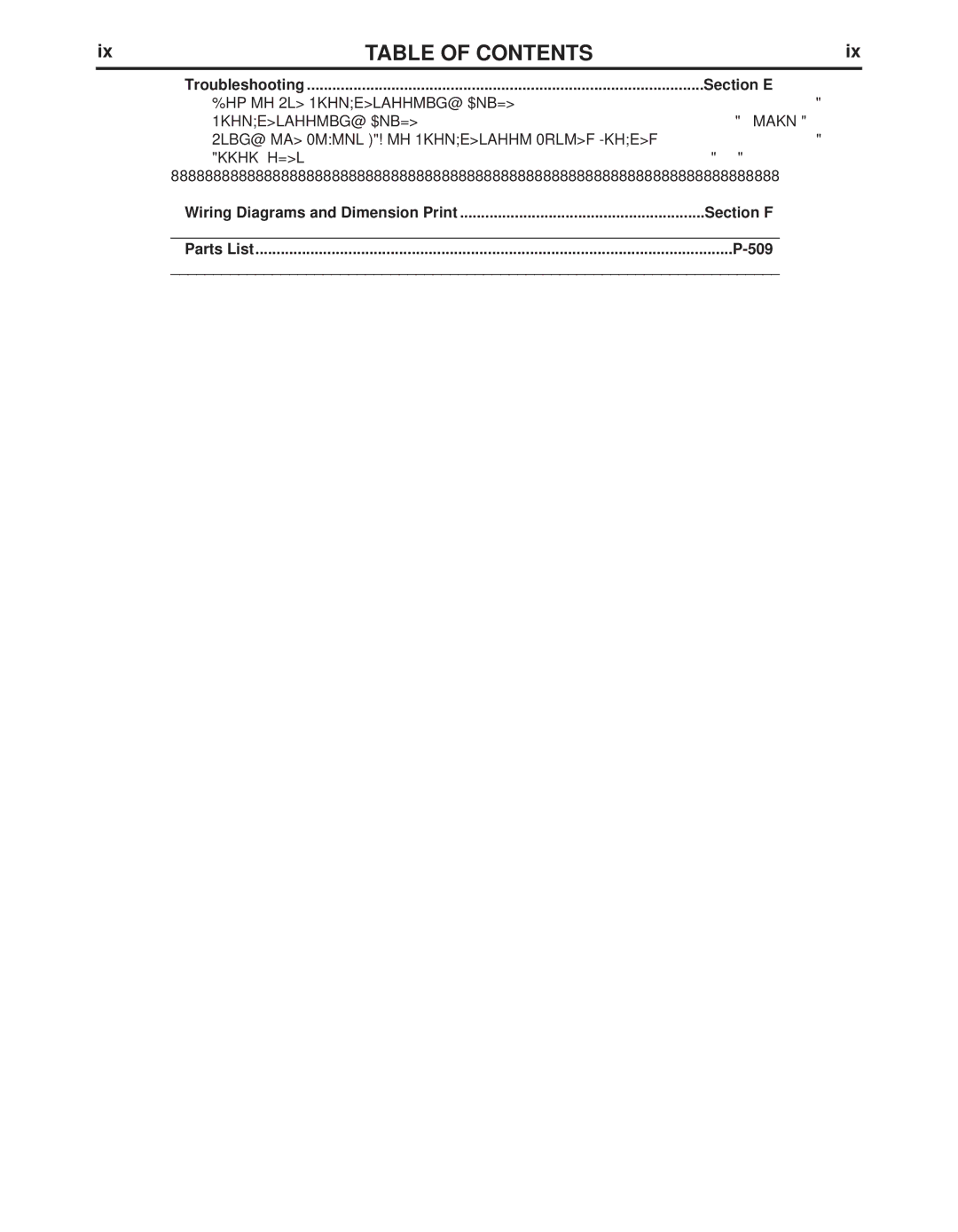 Lincoln Electric 11226, 11124 manual Table of Contents 