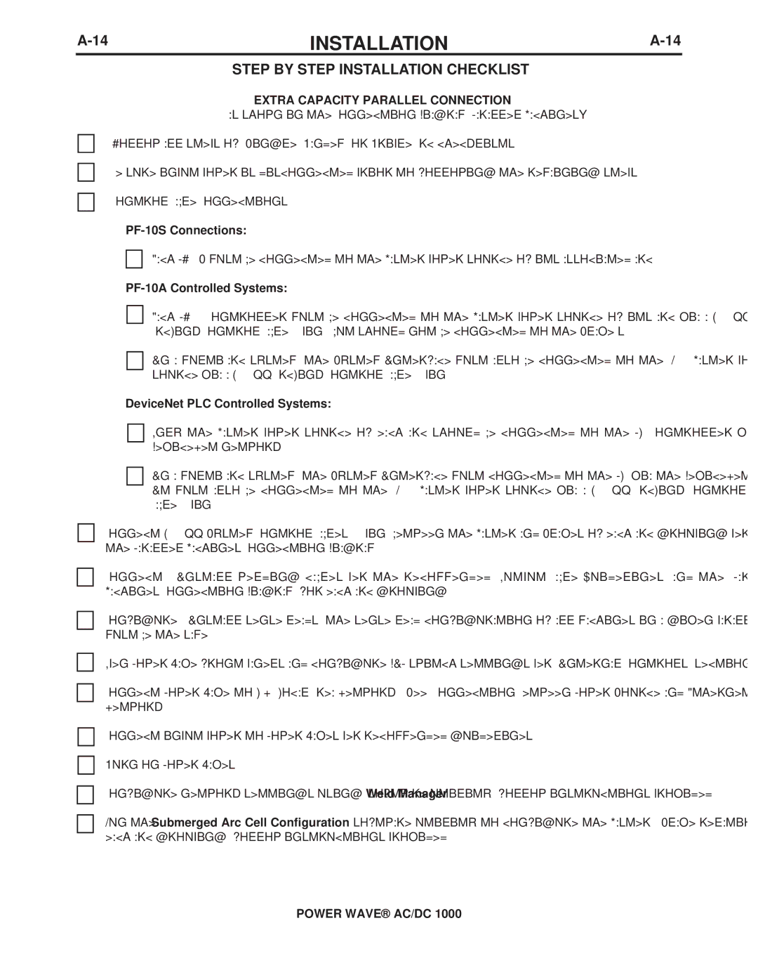 Lincoln Electric 11226, 11124 manual PF-10S Connections, PF-10A Controlled Systems, DeviceNet PLC Controlled Systems 