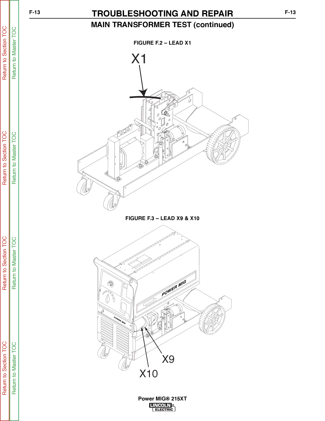 Lincoln Electric 11521 service manual X10 