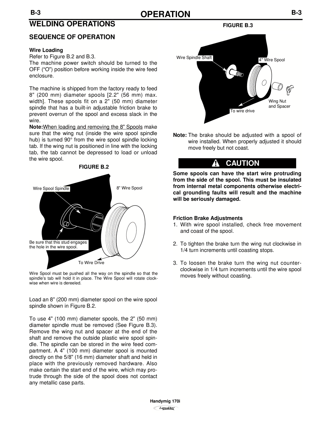 Lincoln Electric 170I manual Welding Operations, Sequence of Operation, Wire Loading 