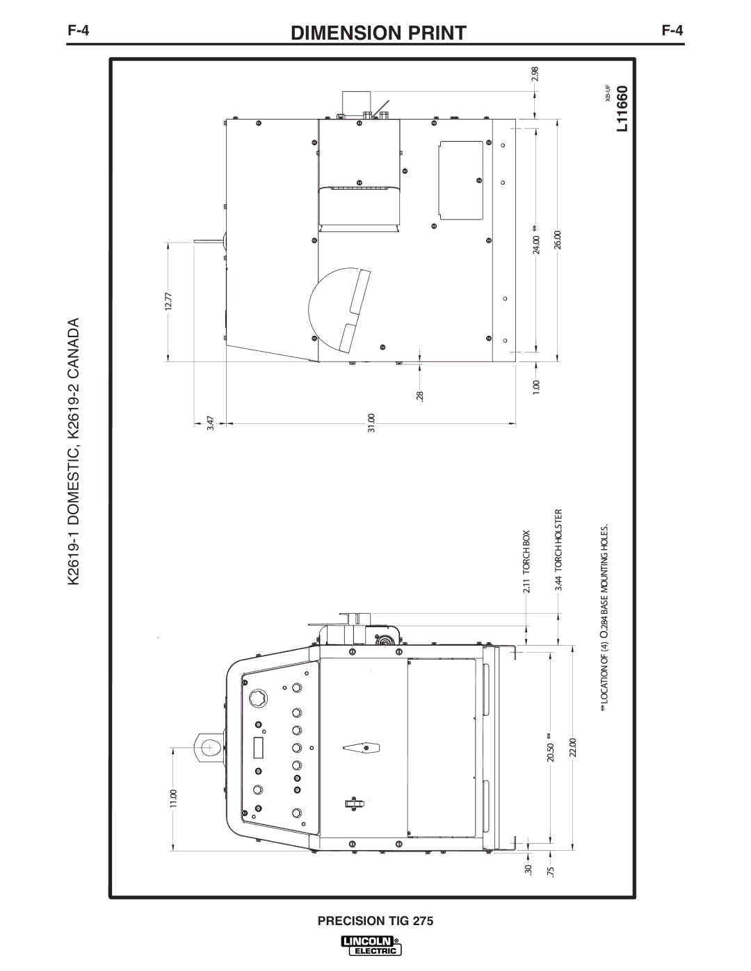 Lincoln Electric 275 manual K2619-1 Domestic 