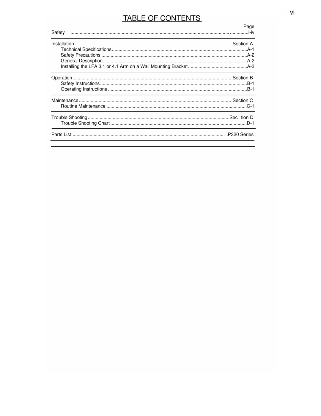 Lincoln Electric 3.1, 4.1 manual Table of Contents 